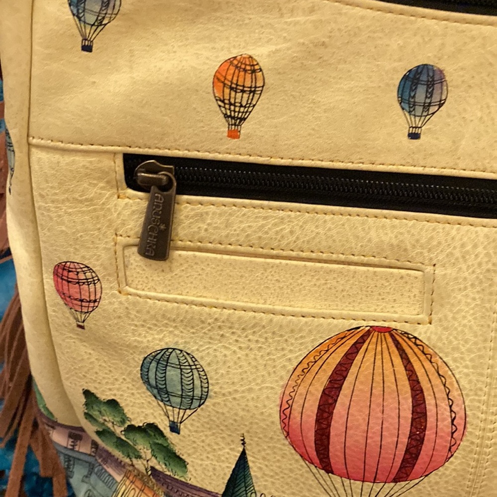 Anuschka hand painted leather Boho Purse - Picture 6 of 14